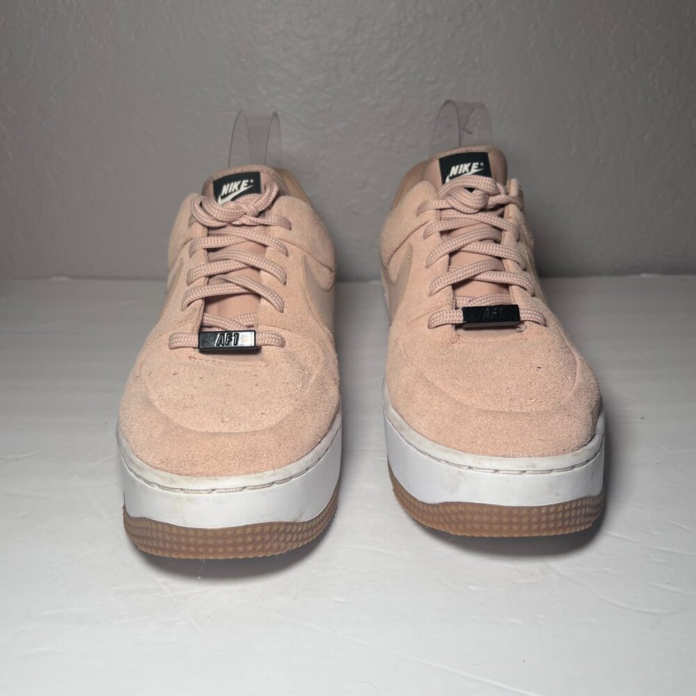 Nike Air Force 1 Sage Low Beige Suede Sneakers AR5339-203 - Picture 5 of 12